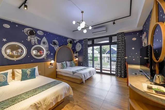 秀森山民宿-四人房附陽台-1