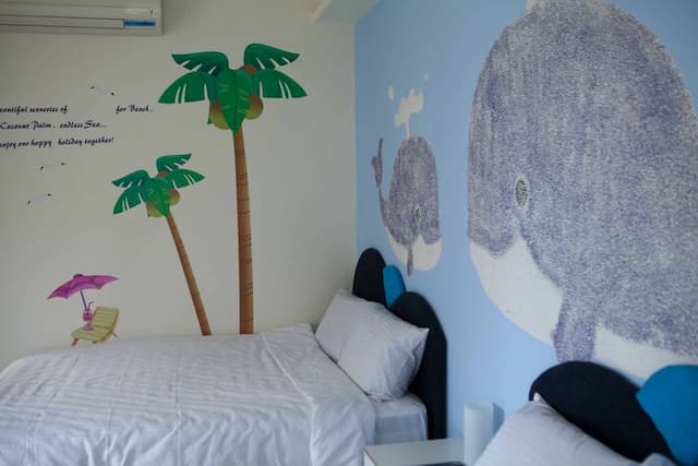 썬니 홈 (Sunny Home)-Whale parent-child quadruple room-4