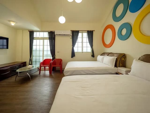 花蓮小熊城堡民宿-豪華家庭房-附陽台、露臺-2