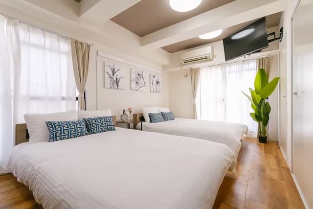 CLASSY 夕陽之丘｜日本橋站步行10分/黑門市場步行3分-【50㎡ 1LDK】絕佳地點 直通KIX 通天閣景觀 步行3分到黑門市場 最多8人入住-10