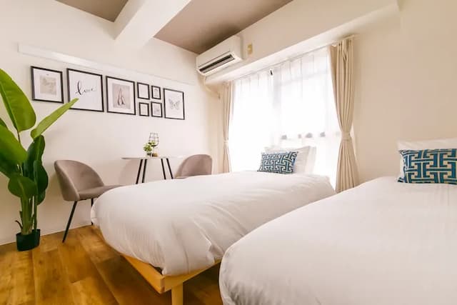 CLASSY 夕陽之丘｜日本橋站步行10分/黑門市場步行3分-【50㎡ 1LDK】絕佳地點 直通KIX 通天閣景觀 步行3分到黑門市場 最多8人入住-2