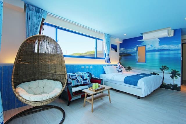 White Mediterranean Hostel-Sea View Room l Deluxe Sea View Double Room (sea view/no breakfast)-2