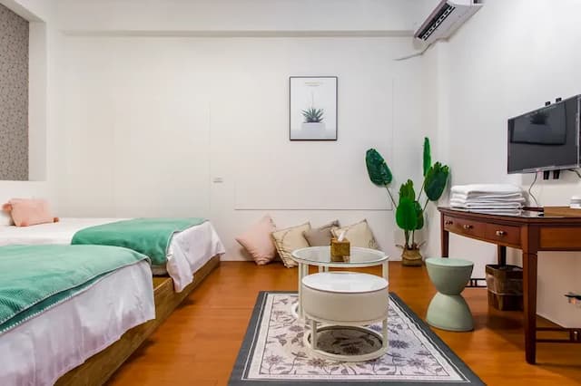 櫻花民宿-高級雙床房-5