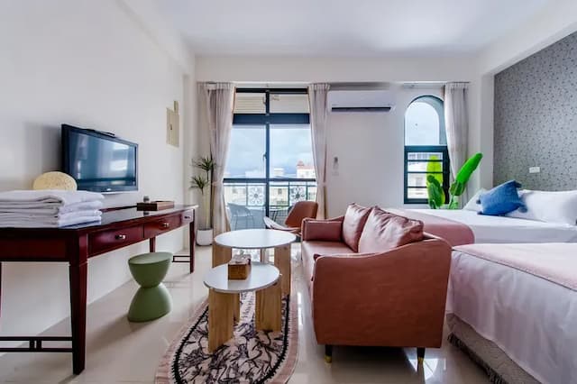 櫻花民宿-豪華四人房-附陽台-5