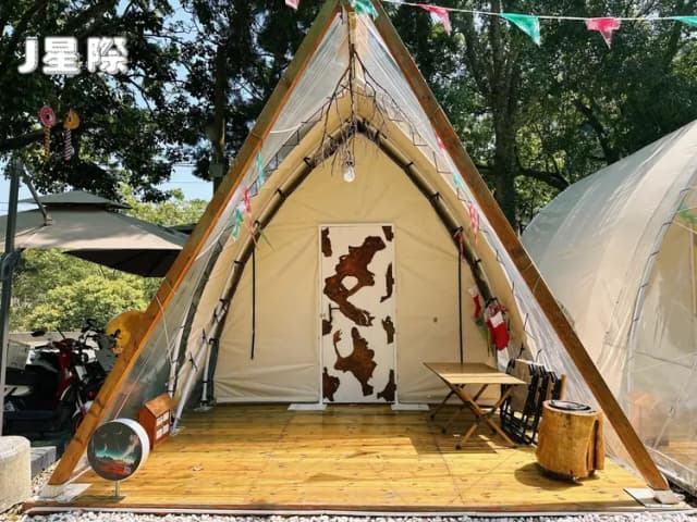 帆船村露營區｜獨家8折起！豪華露營一泊三食-【豪華露營】J星際-1