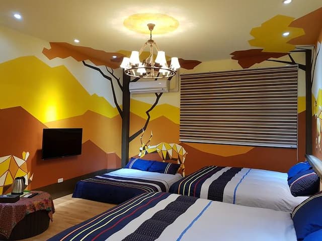 Hua Yang Lian Xin Homestay-Six-person suite-8