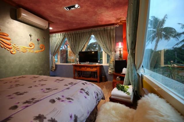 思森活田園民宿｜兒童遊戲區x露台｜享早餐｜預約BBQ-雙人房 (隨機不挑房)-1