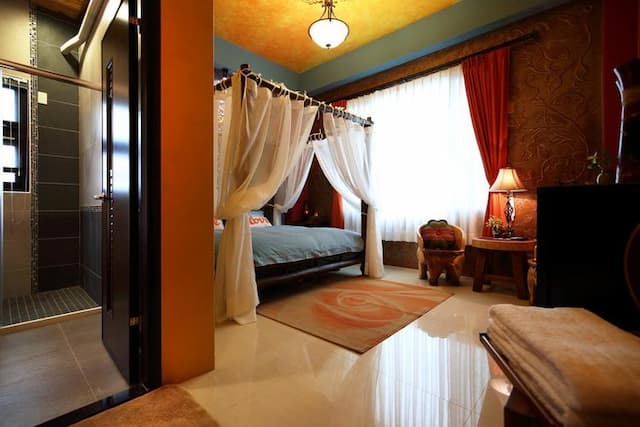 思森活田園民宿｜兒童遊戲區x露台｜享早餐｜預約BBQ-雙人房 (隨機不挑房)-9