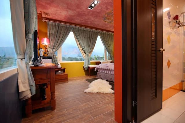 思森活田園民宿｜兒童遊戲區x露台｜享早餐｜預約BBQ-雙人房 (隨機不挑房)-4