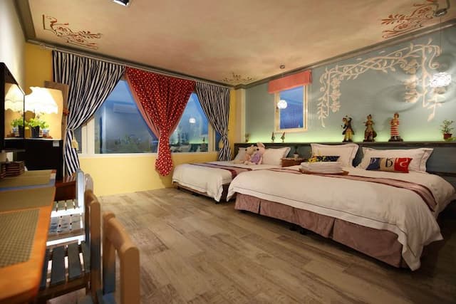 思森活田園民宿｜兒童遊戲區x露台｜享早餐｜預約BBQ-四人房 (隨機不挑房)-9