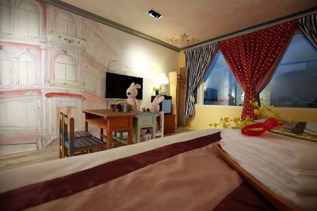 思森活田園民宿｜兒童遊戲區x露台｜享早餐｜預約BBQ-四人房 (隨機不挑房)-10