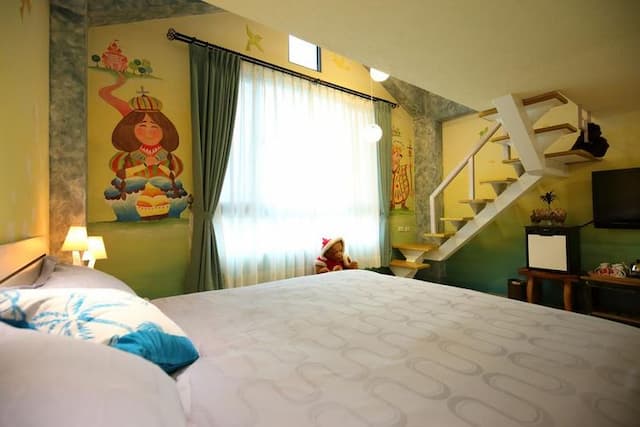 思森活田園民宿｜兒童遊戲區x露台｜享早餐｜預約BBQ-四人房 (隨機不挑房)-3