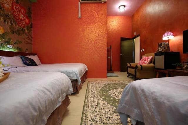 思森活田園民宿｜兒童遊戲區x露台｜享早餐｜預約BBQ-五人房-6