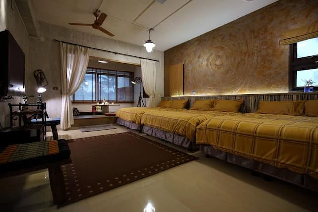 思森活田園民宿｜兒童遊戲區x露台｜享早餐｜預約BBQ-六人房-2