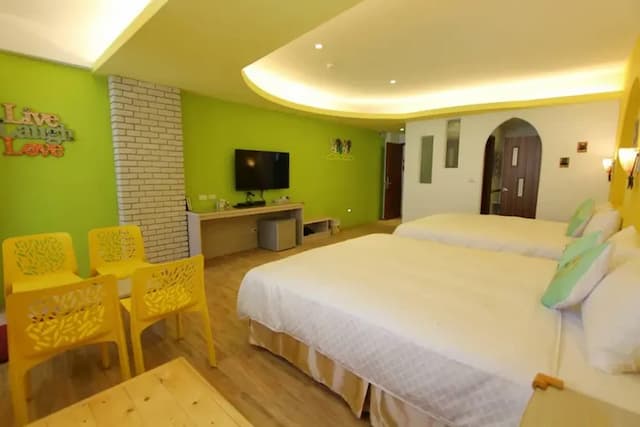 墾丁包棟民宿/ IG :kenting_timehouse_beach_ville 恆春鎮海景五臥室12-16人包棟/烤肉/唱歌/電動麻將/德州/廚房/步行沙灘3分鐘-三臥室villa 12人包棟-5