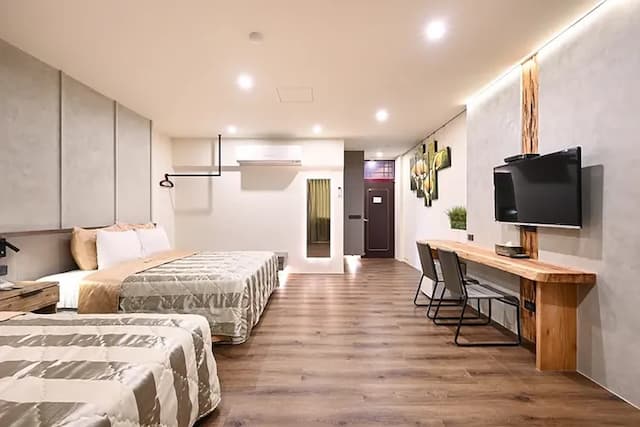 日月潭湖景渡假旅店-溫馨四人房-9