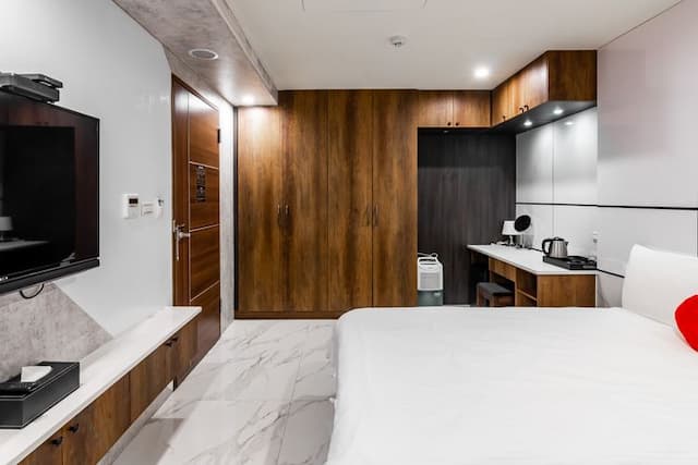 日月潭兒茶宿｜附電梯、地點便利、乾淨舒適-高級雙人房-203.302-7