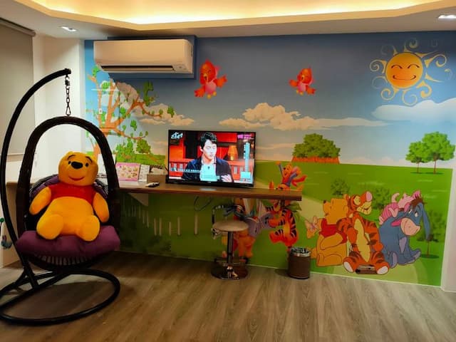 Wujie Childlike B&B-Mountain View Large Triple Room with Bathtub-Winne-5