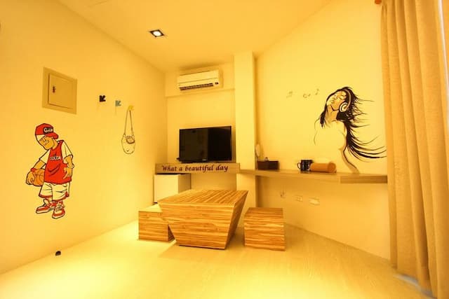 樂宿保安｜緊鄰海安路商圈、舒適浴缸房-經濟雙人房 (樓層位置1F)-7