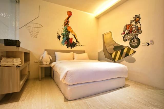 樂宿保安｜緊鄰海安路商圈、舒適浴缸房-經濟雙人房 (樓層位置1F)-1