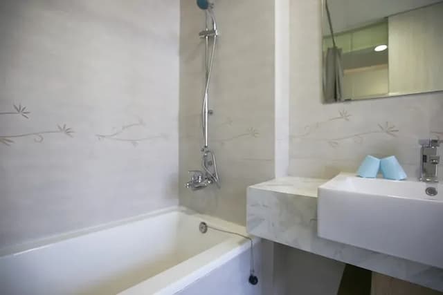 樂宿保安｜緊鄰海安路商圈、舒適浴缸房-高級雙人房(陽台/浴缸)-7