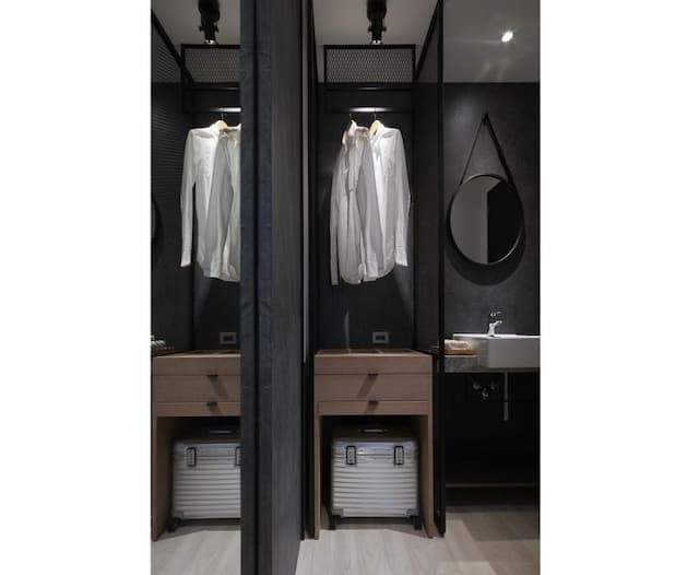 吊衣架及洗手台