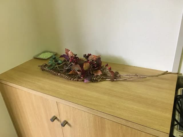 土日祝日のチェックアウトは鍵をこちらに置いてください