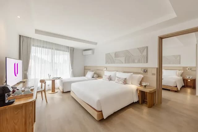 烏華欣飯店 (U Hua Hin)-三人家庭連通房 (含早餐) 積極型退訂政策 (Triple Family Connecting (Room with breakfast)) Positive cancellation policy-1