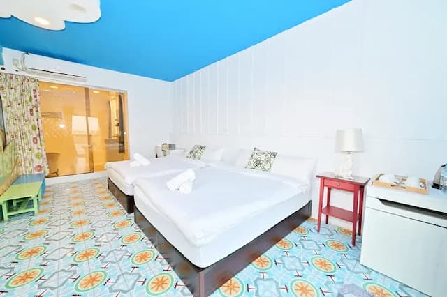 波斯卡朵親子城堡渡假民宿-豪華四人房--附浴缸-9