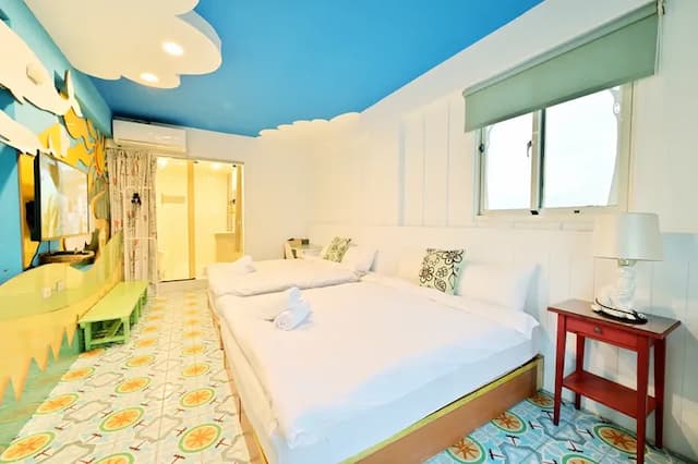 波斯卡朵親子城堡渡假民宿-豪華四人房--附浴缸-5