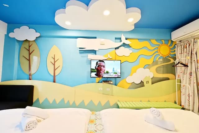 波斯卡朵親子城堡渡假民宿-豪華四人房--附浴缸-4