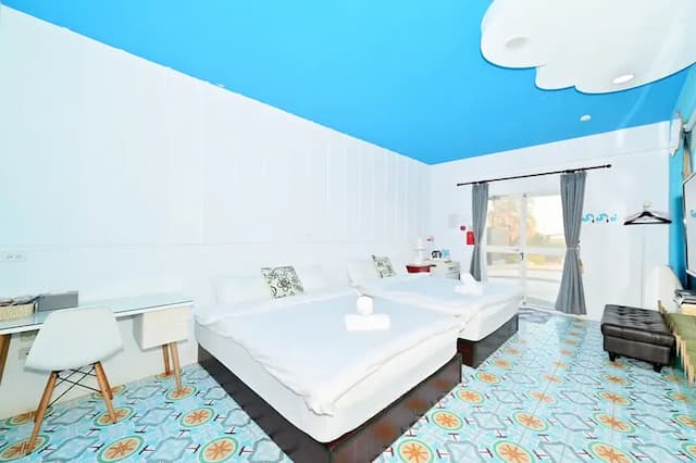 波斯卡朵親子城堡渡假民宿-豪華四人房--附浴缸-7