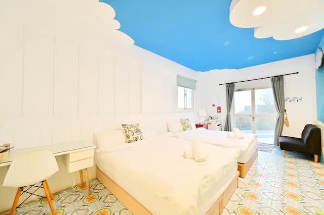 波斯卡朵親子城堡渡假民宿-豪華四人房--附浴缸-1