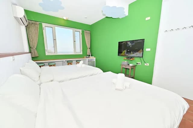 波斯卡朵親子城堡渡假民宿-豪華海景四人房-7