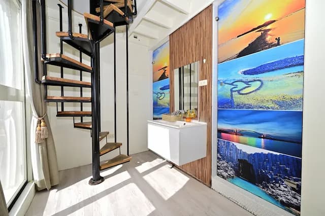 波斯卡朵親子城堡渡假民宿-豪華海景四人房-12