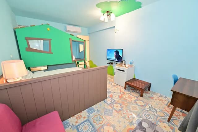 波斯卡朵親子城堡渡假民宿-豪華海景三人房-附浴缸-2