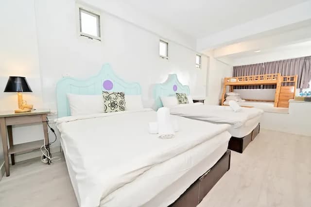 波斯卡朵親子城堡渡假民宿-豪華海景六人房-附浴缸-1