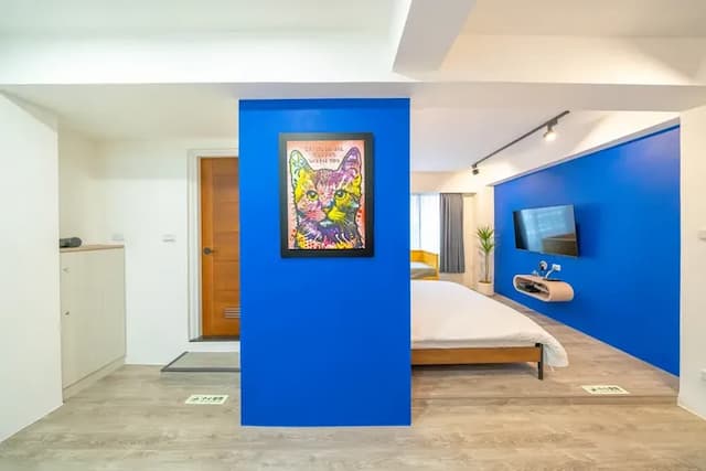 Tsum Chill /near the Second Art Museum and Chihkan Tower Business District-Blue-1