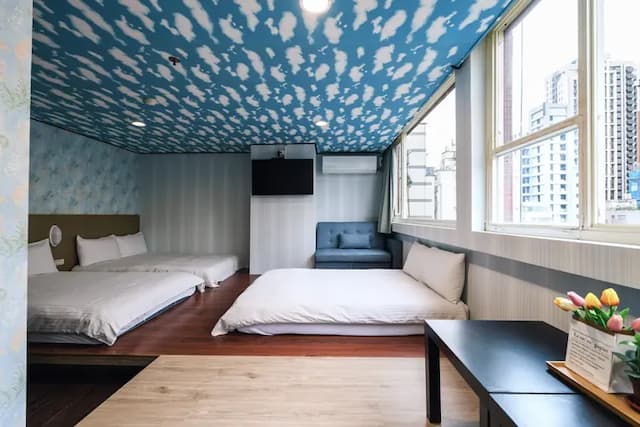 首府旅館｜緊鄰府中、板橋站-家庭小型套房-1