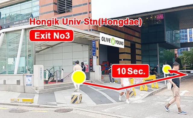 Hongik Univ Stn Exit 3 10sec (4 Single Beds)-弘益大學入口站 3 號出口 10 秒 (4 single beds)-15