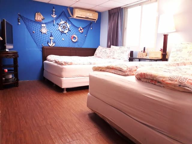 三隻老虎青年旅店-標準四人房-1