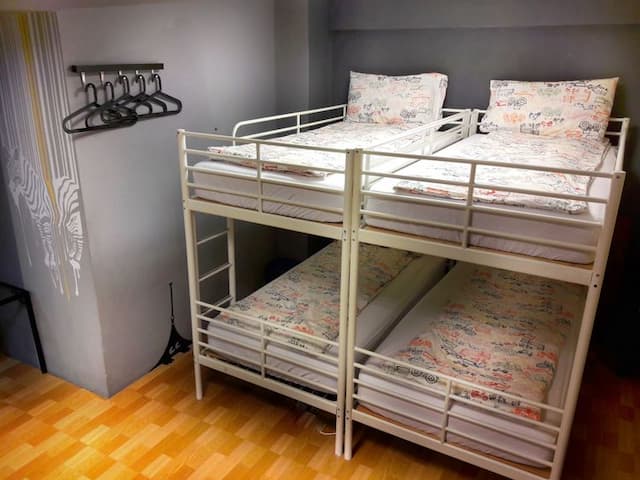 三隻老虎青年旅店-家庭八人房-2