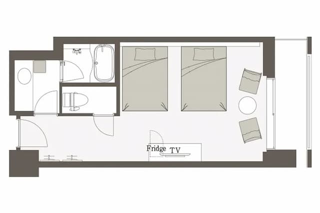 三井花園飯店 PRANA東京灣｜大眾浴場/免費接駁來往東京迪士尼-高級雙床房｜可帶不佔床兒童(0-5歲) 2位【不挑房】-2