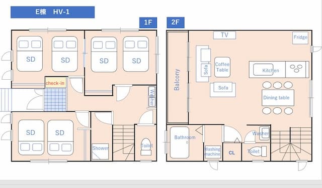 ﾋﾞｰﾁ徒歩5分一軒家☆大人数でのご利用大歓迎 HV-BBQ・ﾋﾞｰﾁ徒歩5分一軒家☆大人数でのご利用大歓迎 HV-1-2
