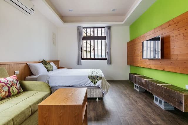 宜蘭佐沐的民宿 l 代售套裝行程-園景特大雙人床房 - 綠意 l 純住宿-7