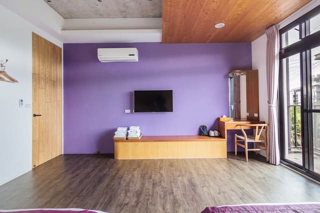 宜蘭佐沐的民宿 l 代售套裝行程-園景加大四人房-附陽台 - 紫月 l 純住宿-5