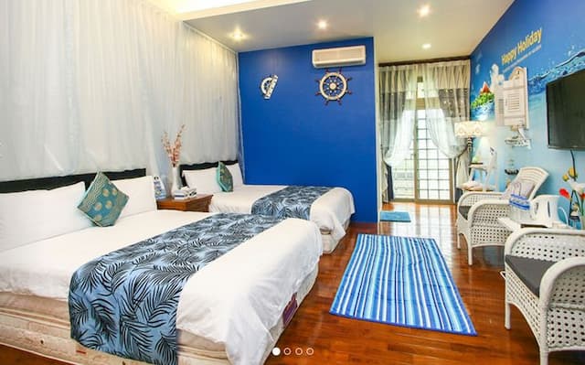 鄉川民宿-藍色海洋四人套房-2