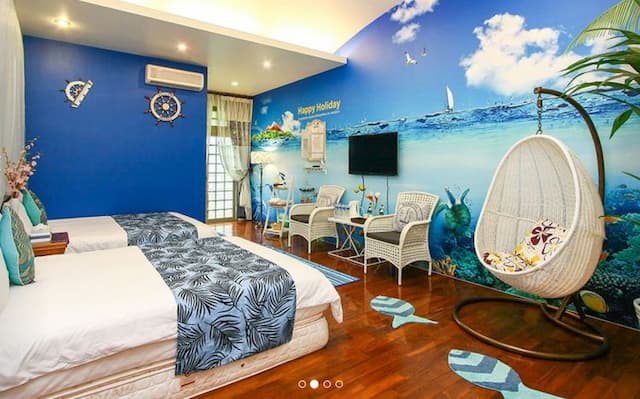 鄉川民宿-藍色海洋四人套房-3