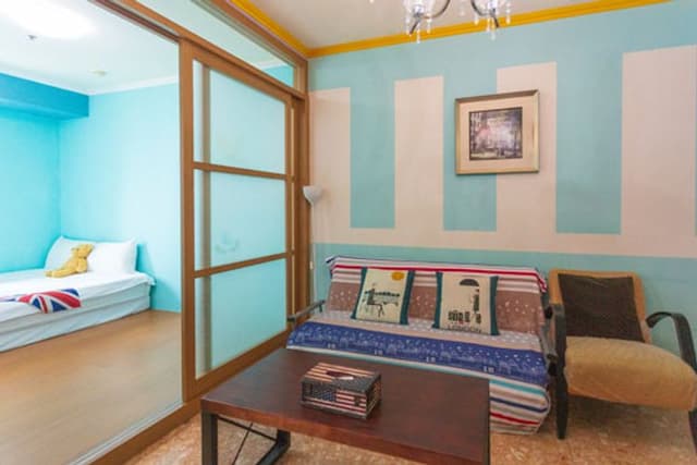 아이즈 딤 스위트 삼다관 (Eyes Theme Suites Sanduo Museum)-Standard Family Quadruple Room - Two Beds with Balcony-2