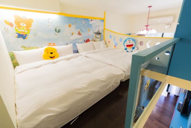 泉嘉親子溫泉會館 l 多種卡通主題房-樓中樓親子房-4